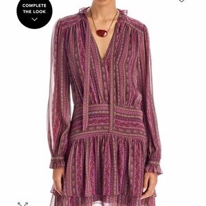 PAIGE Purple and Pink Mini Dress